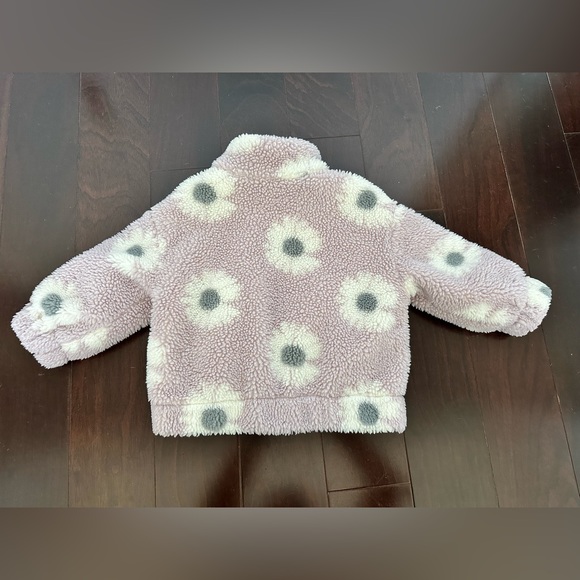 Zara Flower Bloom Sherpa Jacket, size 3-4y - Picture 5 of 9